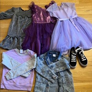 Jona Michelle Sparkling Purple Dress bundle